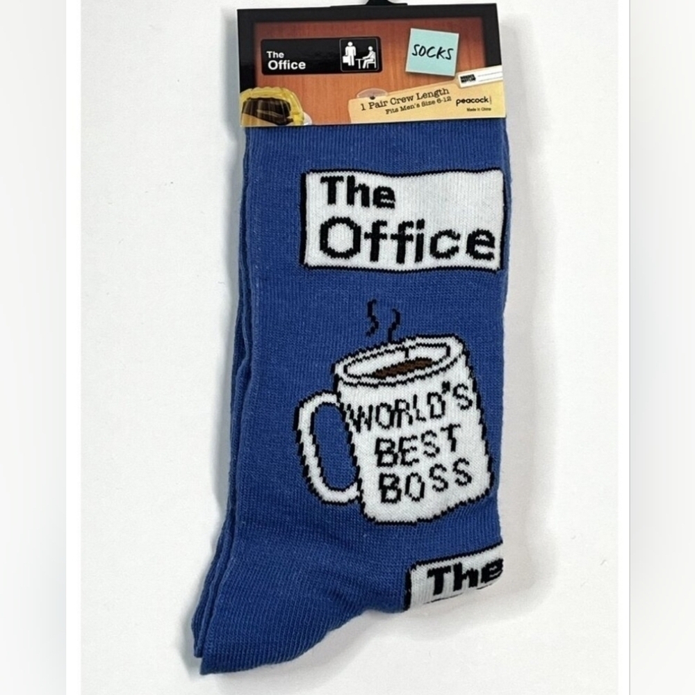 4/25 The Office Novelty Socks Unisex Gender Neutral Crew Socks Sitcom Television